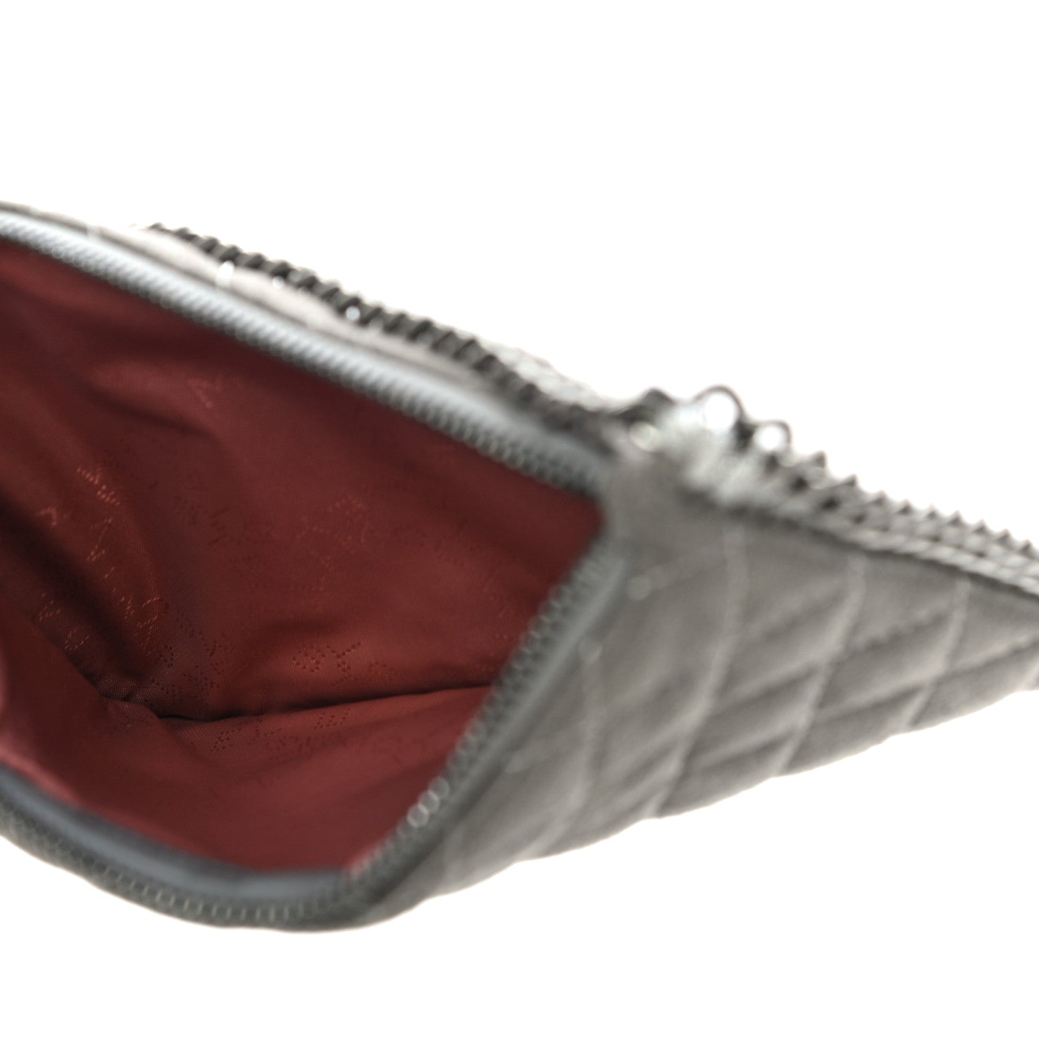 Stella McCartney Shaggy Deer Quilted Falabella Wristlet Grey 5 of 13