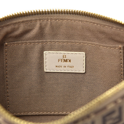 Fendi Zucchino Spalmati Pochette Tan 6 of 12