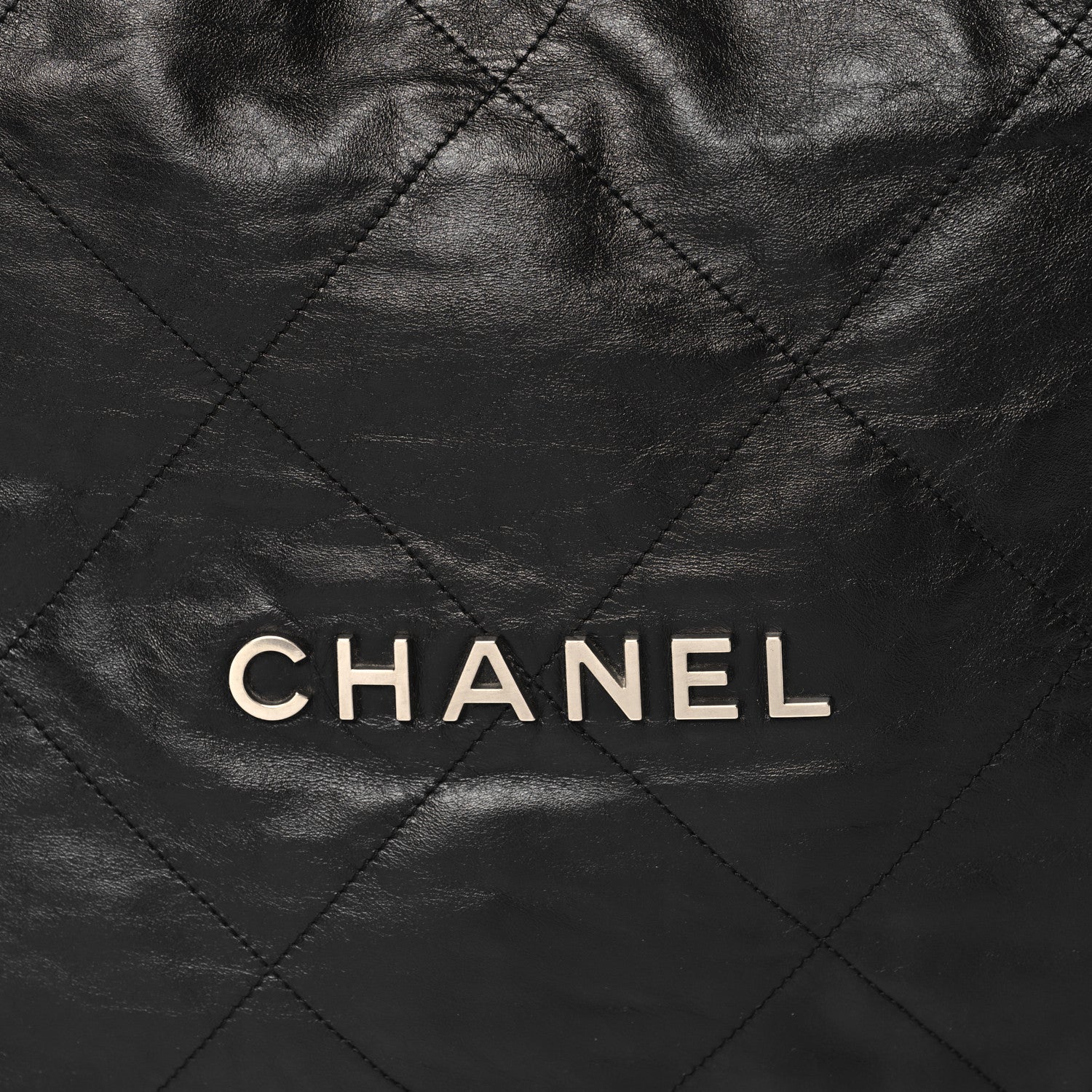 Chanel Shiny Calfskin Quilted Chanel 22 Black 8 of 10