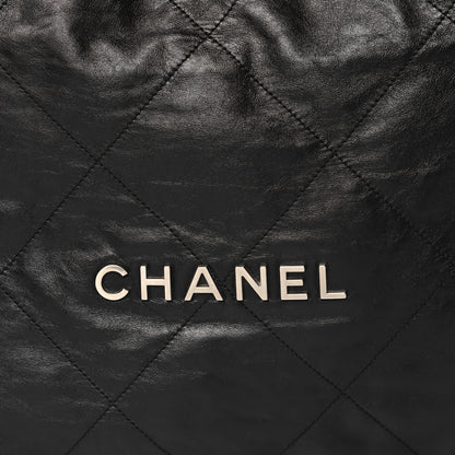 Chanel Shiny Calfskin Quilted Chanel 22 Black 8 of 10
