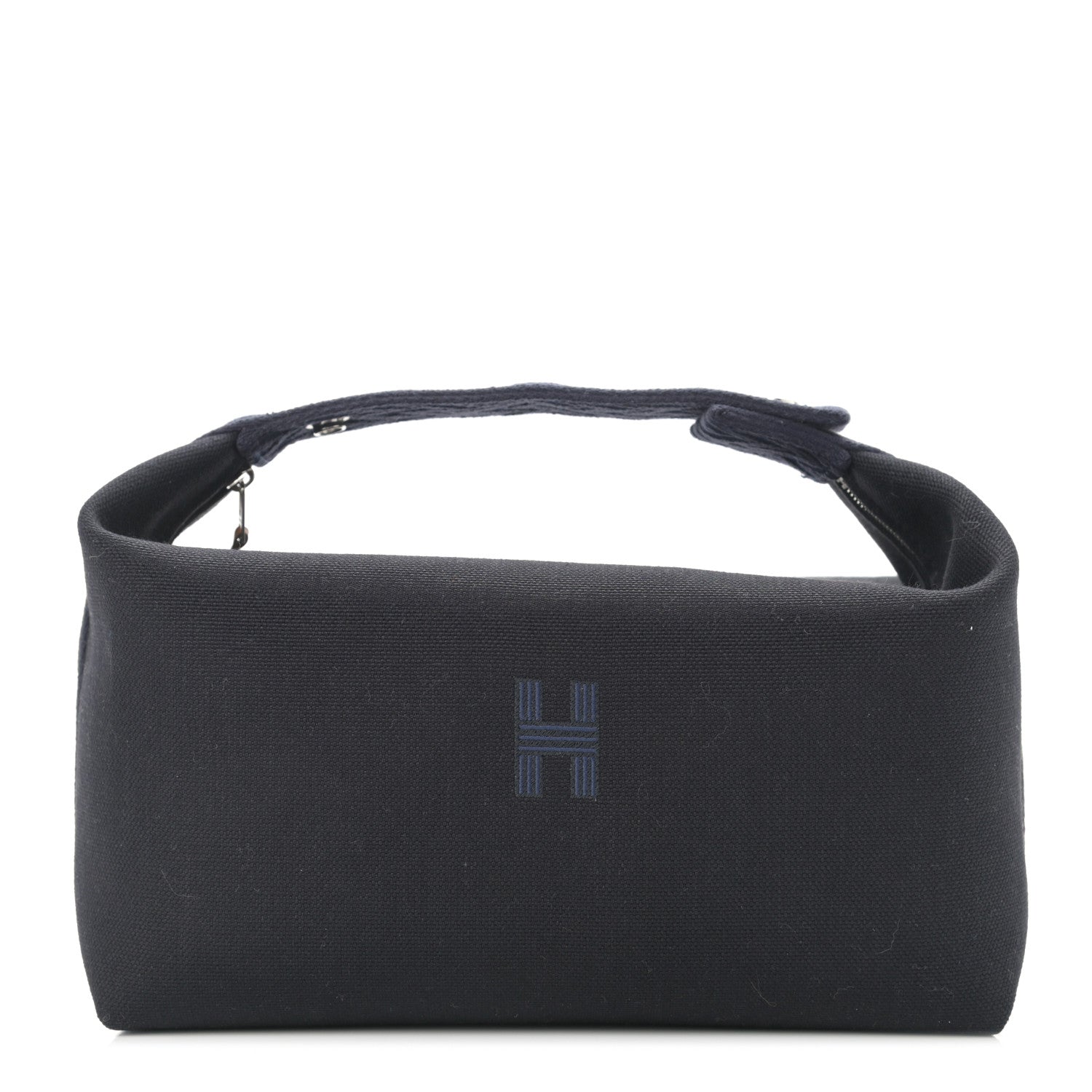 Hermes Canvas Large Bride-A-Brac Pouch Bleu Nuit 1 of 7