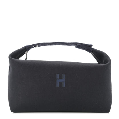 Hermes Canvas Large Bride-A-Brac Pouch Bleu Nuit 1 of 7