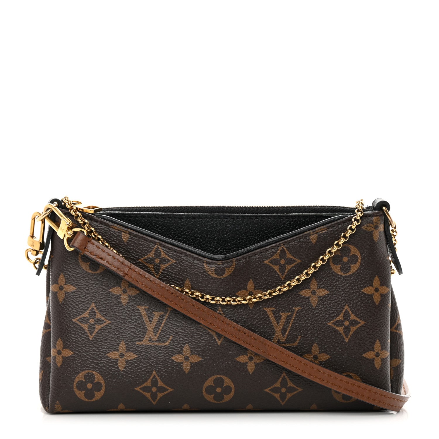 Louis Vuitton Monogram Pallas Clutch Black 1 of 20