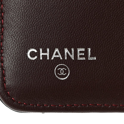 Chanel Lambskin Quilted Zipped Pocket Wallet Black 7 of 15