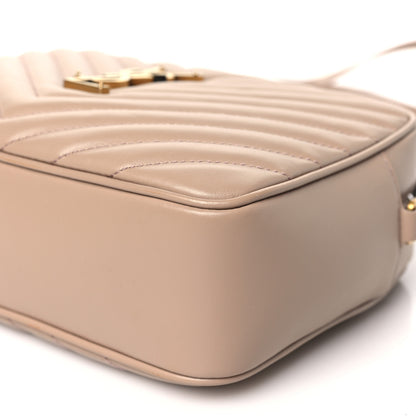 Saint Laurent Calfskin Matelasse Monogram Lou Camera Bag Rosy Sand 9 of 10