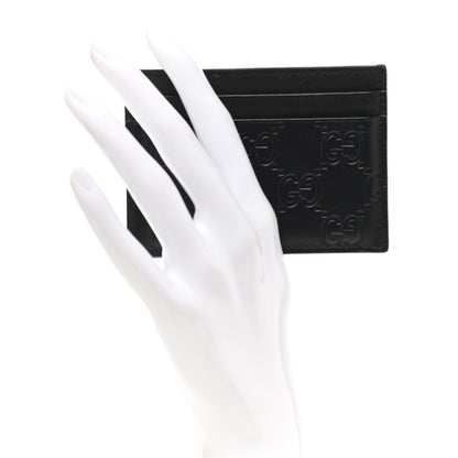 Gucci Guccissima Card Holder Black 2 of 6