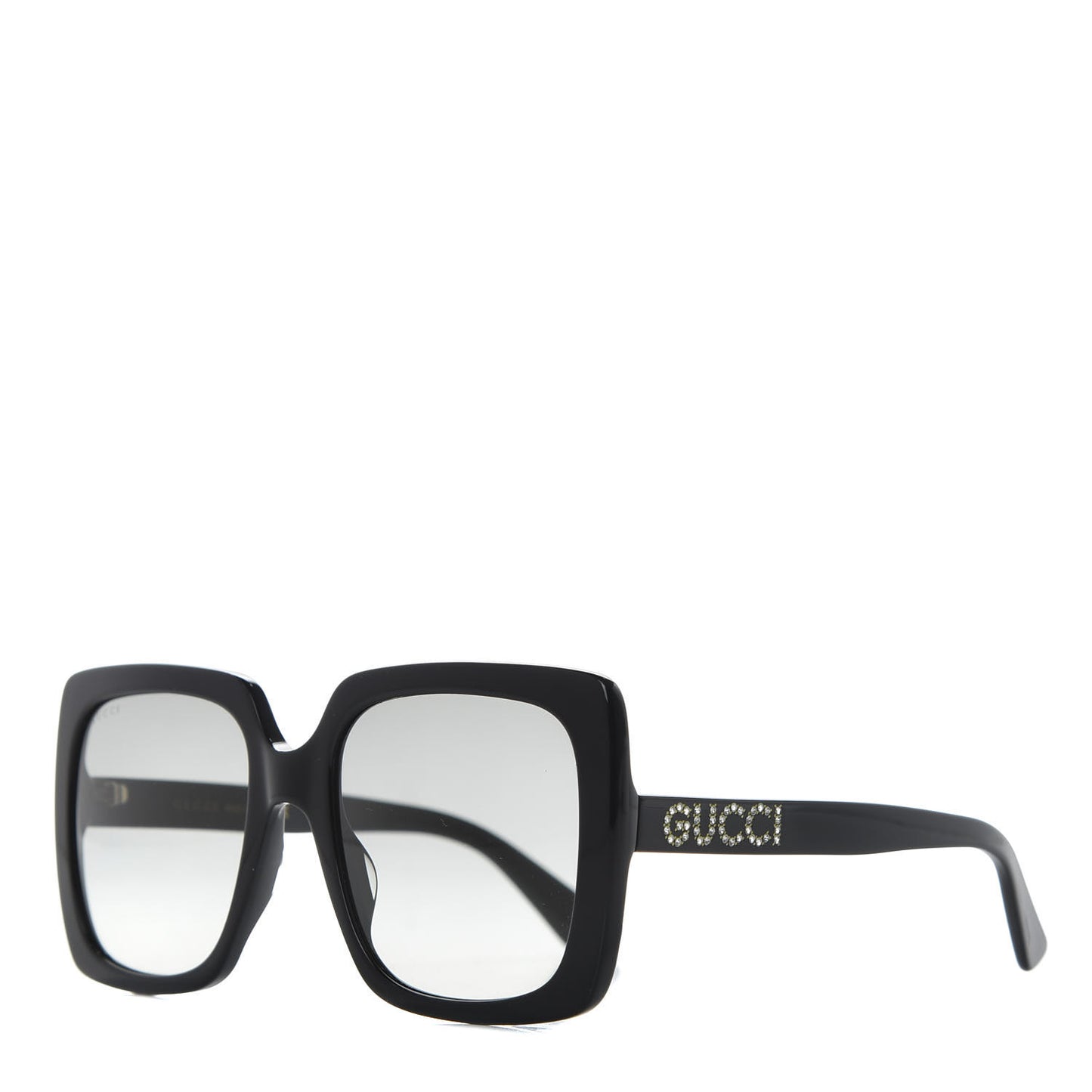 Crystal Square Frame GG Sunglasses GG0418S Black