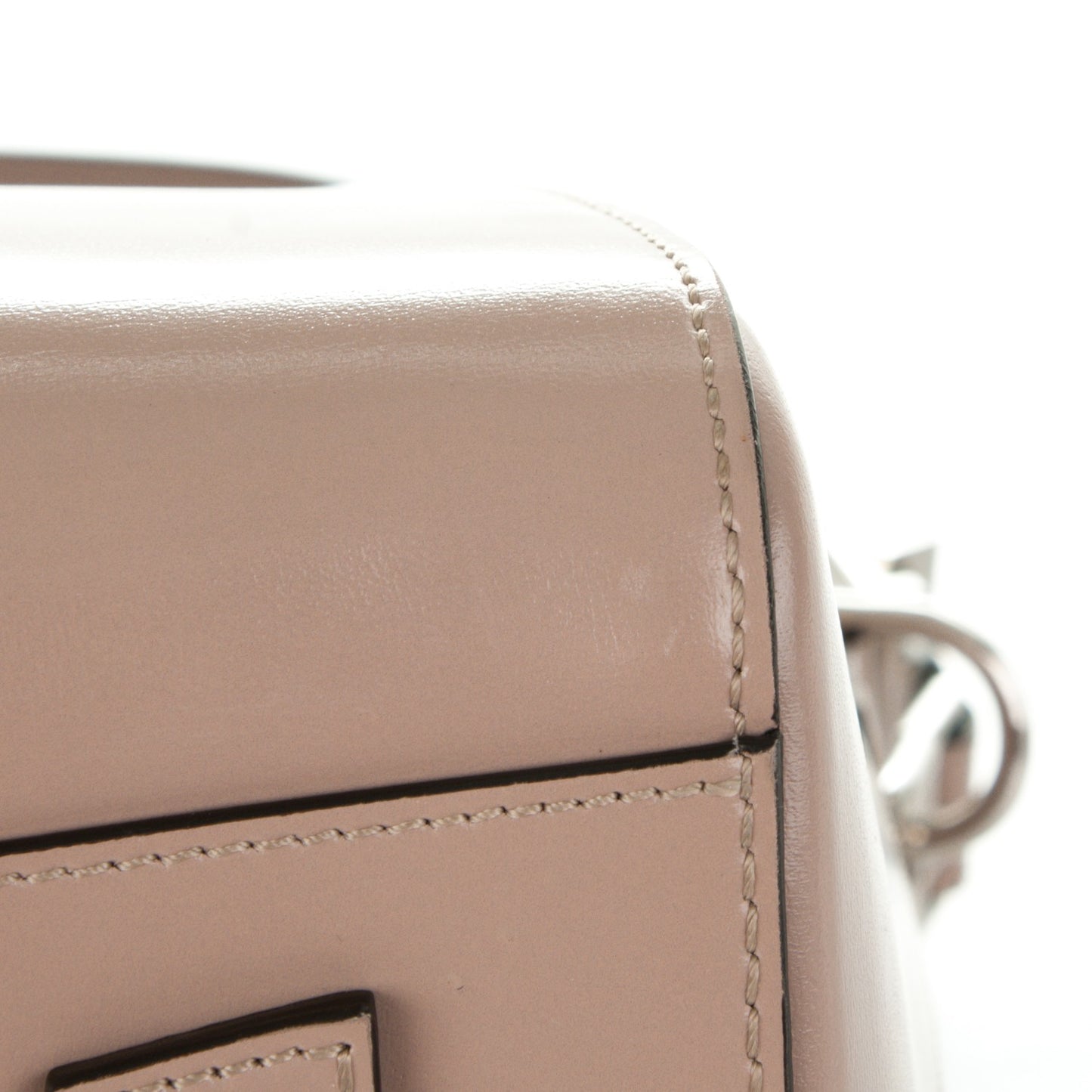 Shiny Lord Calfskin Medium Antigona Taupe