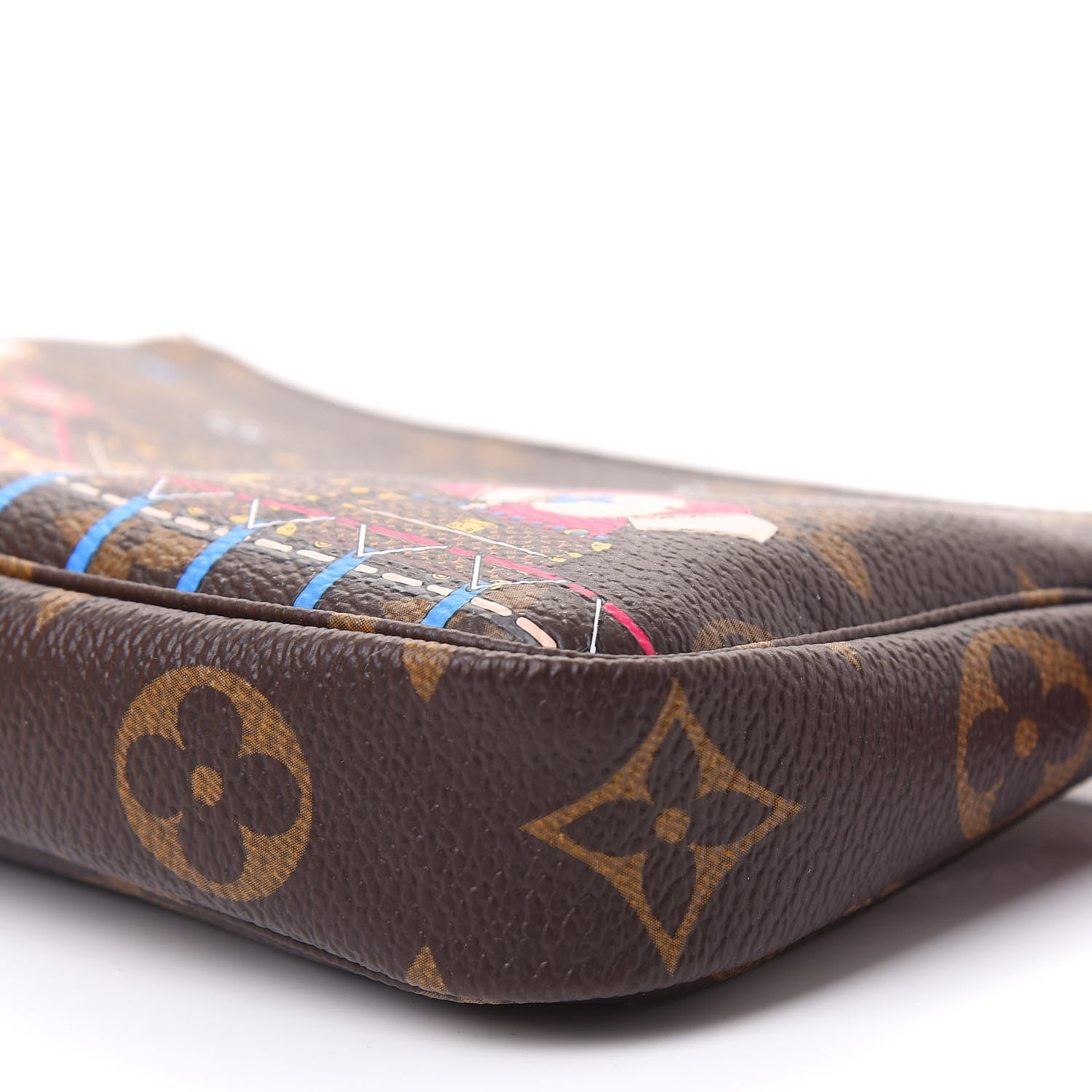 Louis Vuitton Monogram 2020 Christmas Animation Roller Coaster Mini Pochette Accessories Pivoine 7 of 12