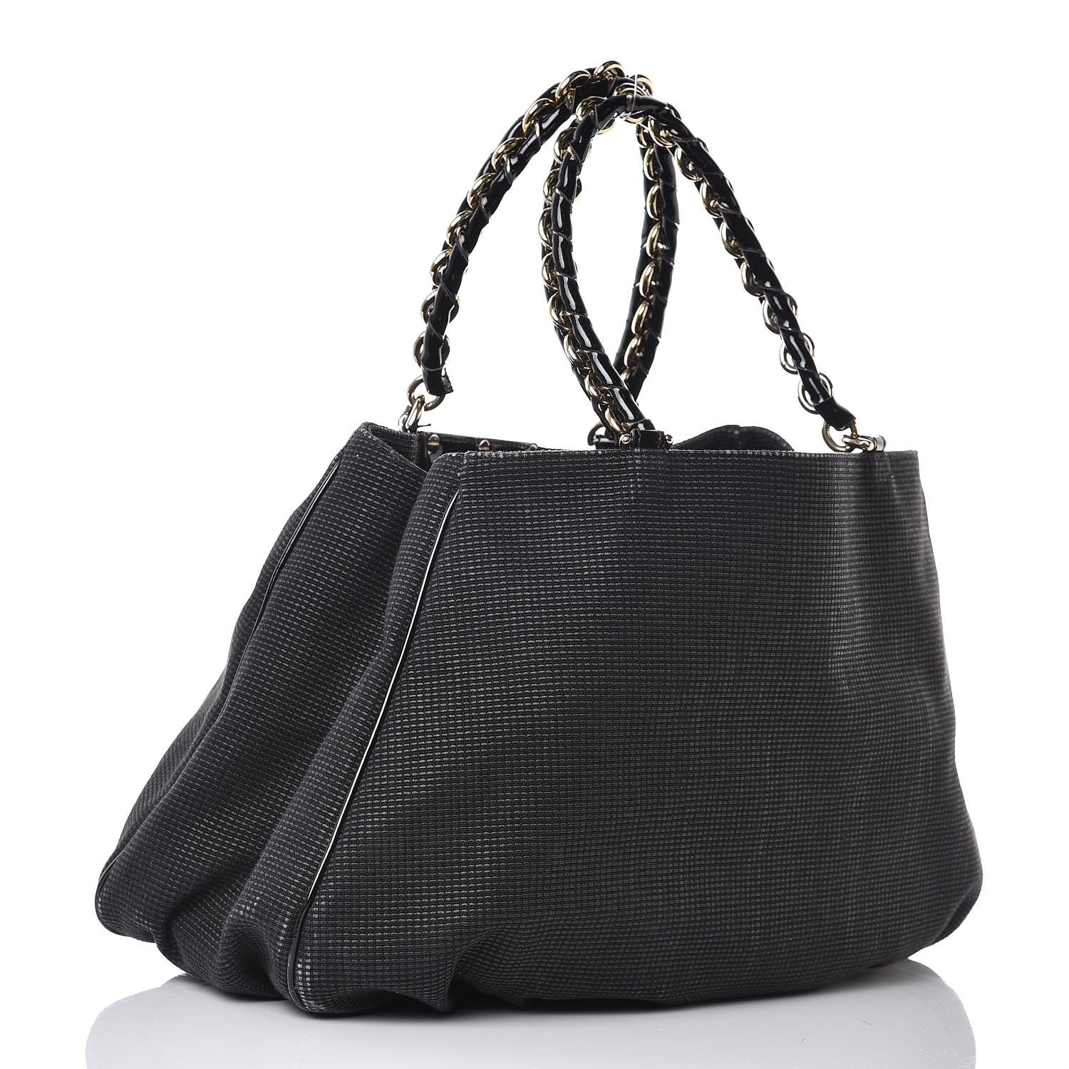 Fendi Canvas Mia Tote Black 5 of 27