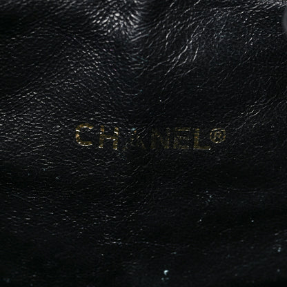Chanel Alligator Drawstring Bucket Bag Black 6 of 9