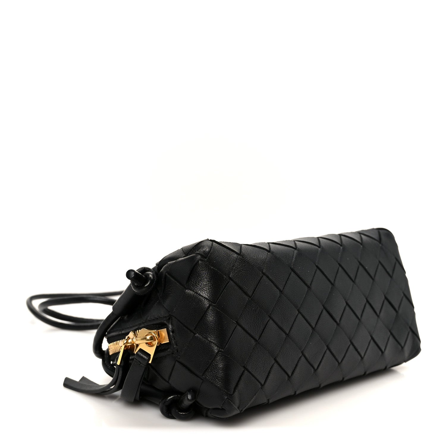 Bottega Veneta Nappa Intrecciato Concert Pouch Black 1839028 Bottega Veneta Nappa Intrecciato Concert Pouch Black 1839028
