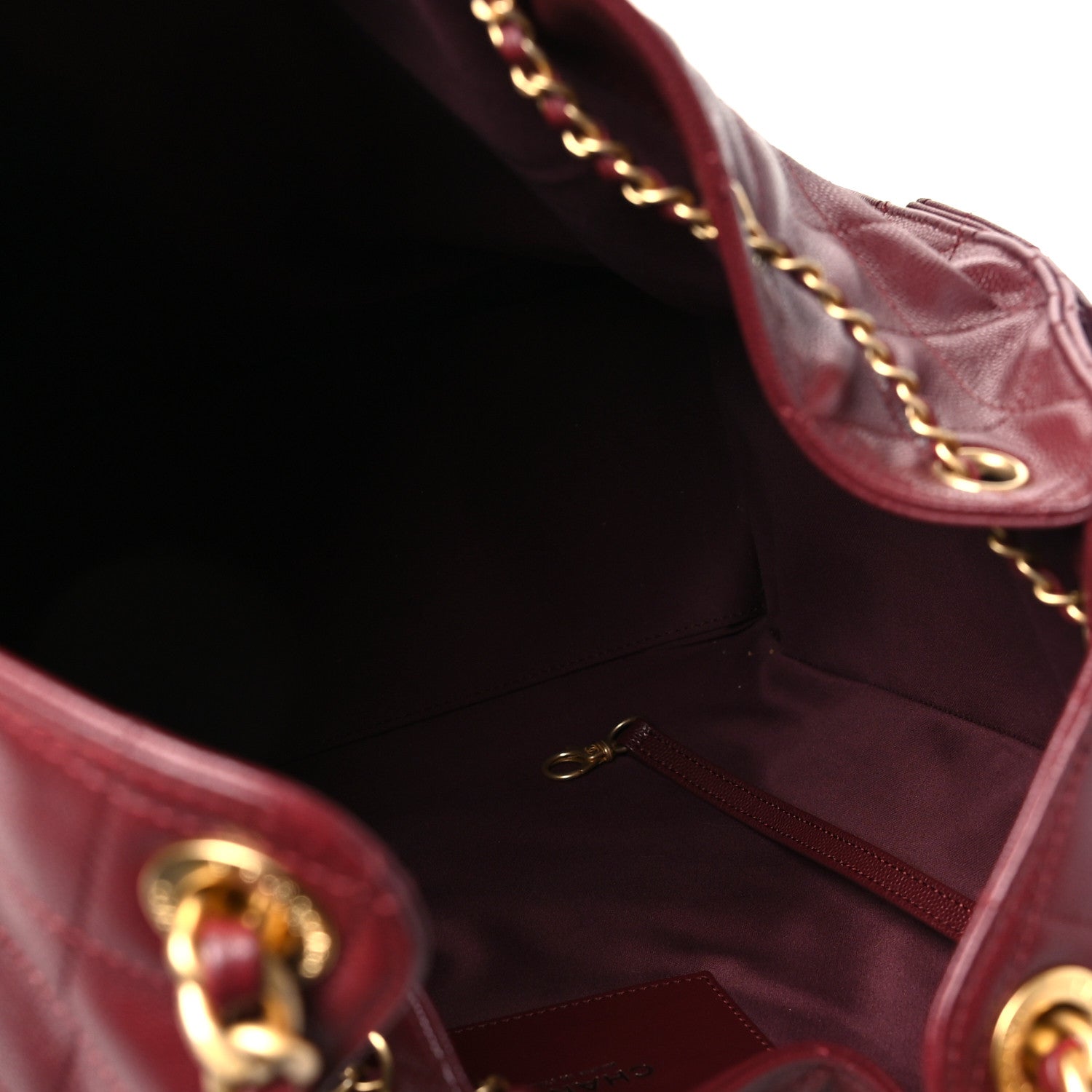 Chanel Caviar Quilted Medium Chanel 25 Handbag Burgundy 6 of 13