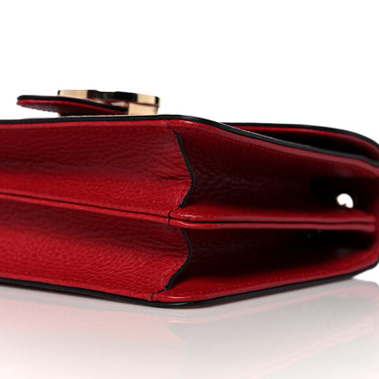 Gucci Dollar Calfskin Small Interlocking G Shoulder Bag Red 10 of 11