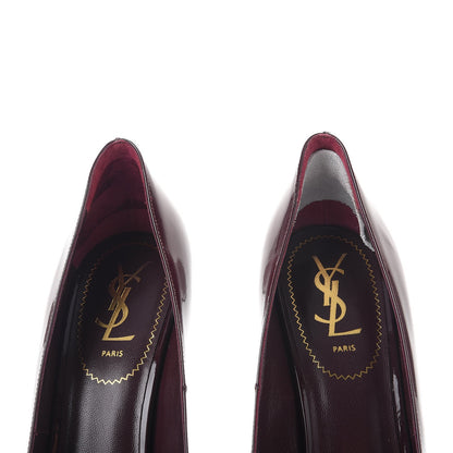 Saint Laurent Vitello Vernice Tribtoo 105 Pumps 40 Amarena 15 of 16