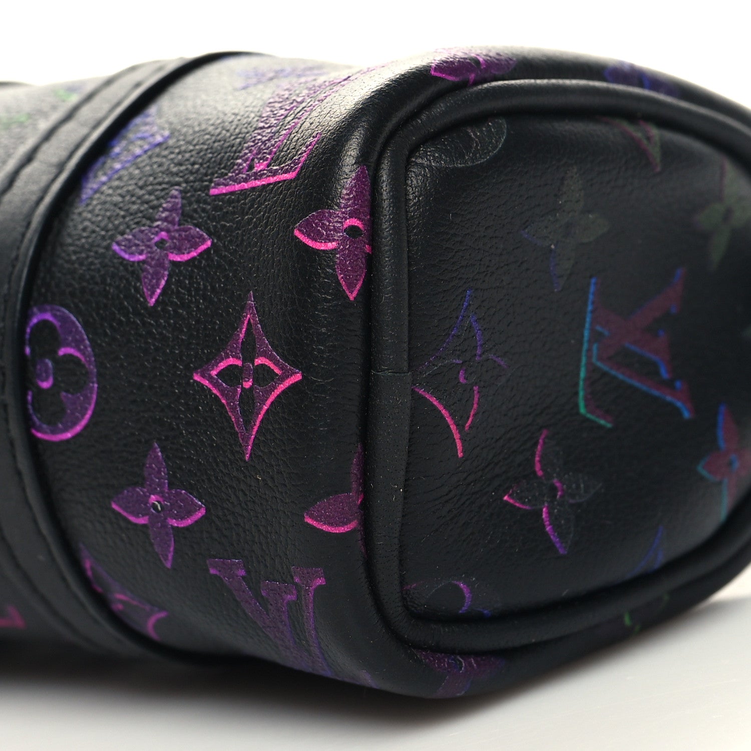 Louis Vuitton Monogram Spotlight Mini Keepall Bag Charm Key Holder Black Borealis 9 of 10