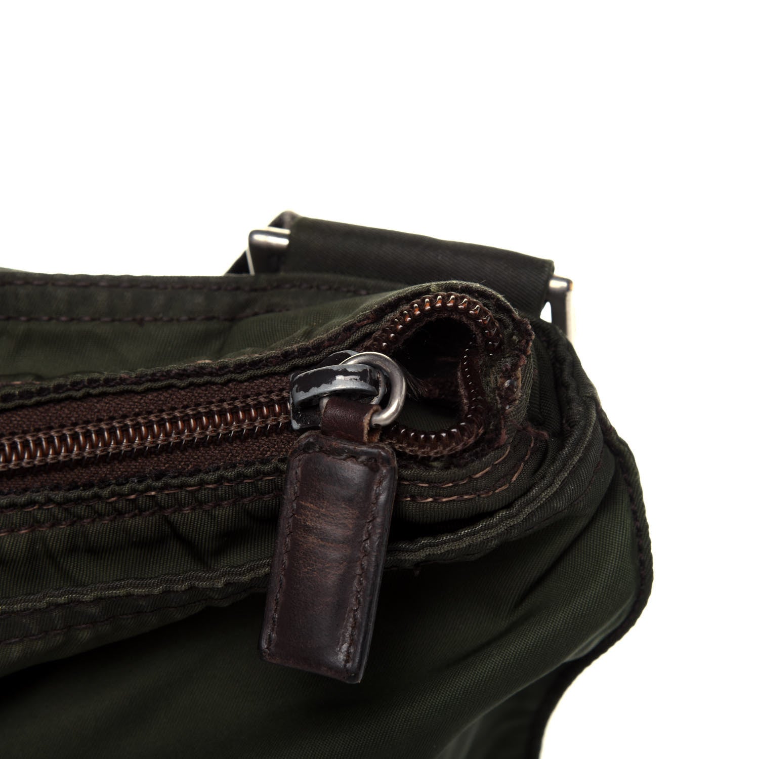 Prada Nylon Vela Flat Messenger Bag Mimetico 21 of 22