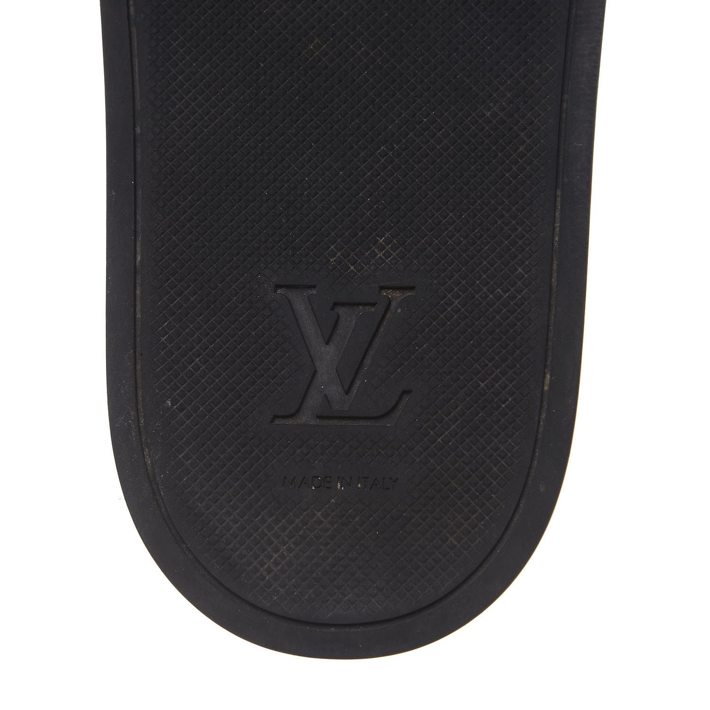 Rubber Monogram Eclipse Mens Waterfront Mules 11 Black