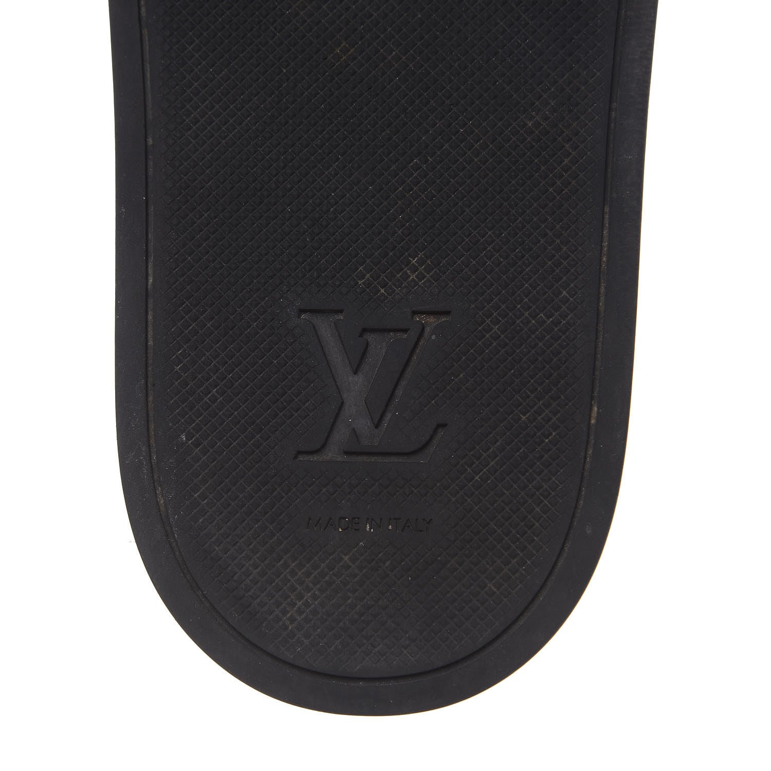 Louis Vuitton Rubber Monogram Eclipse Mens Waterfront Mules 11 Black 7 of 8