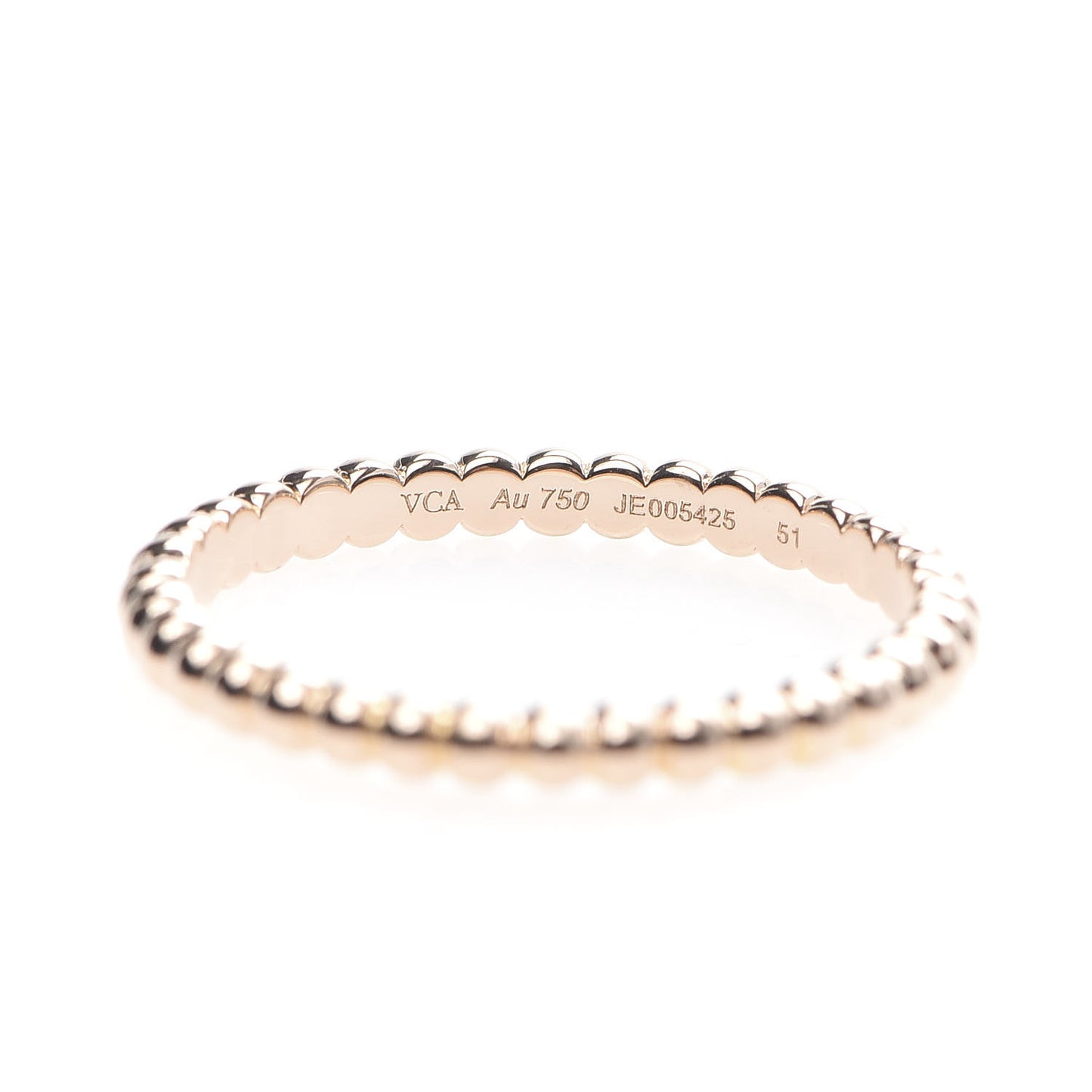 18K Rose Gold Small Perlee Ring 51 5.75