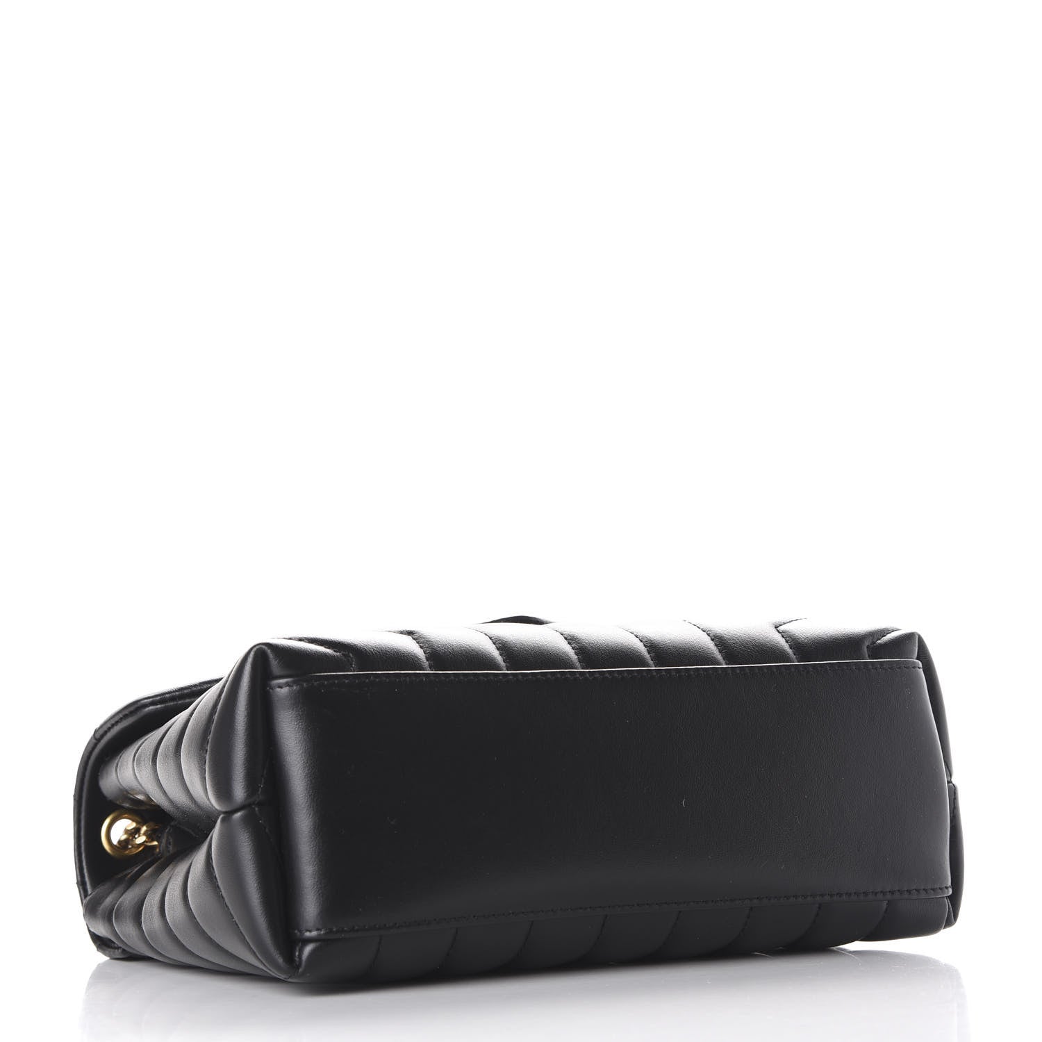 Saint Laurent Calfskin Y Quilted Monogram Small Loulou Chain Satchel Black 3 of 8