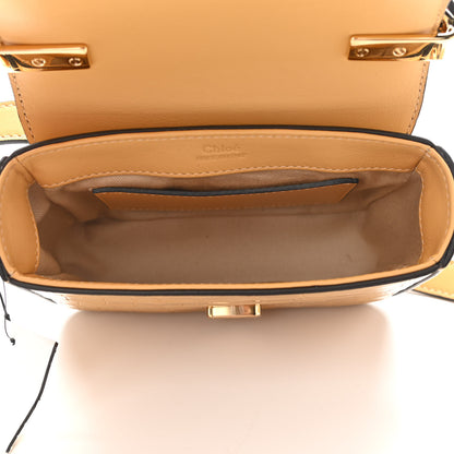 Chloe Calfskin Crocodile Embossed Mini C Double Carry Honey Gold 5 of 9