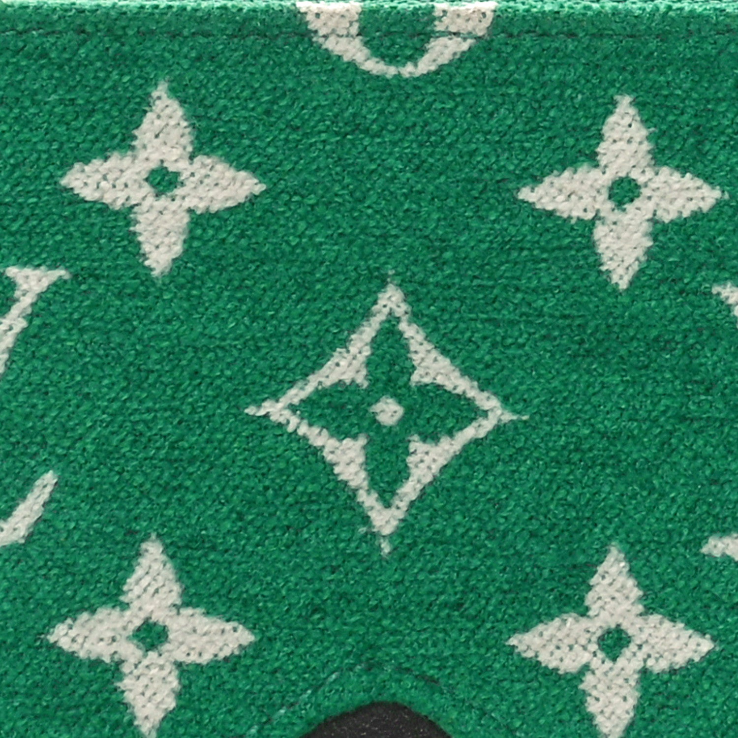 Louis Vuitton Jacquard Velvet Monogram LV Match Sunglasses Case GM Vert 5 of 9