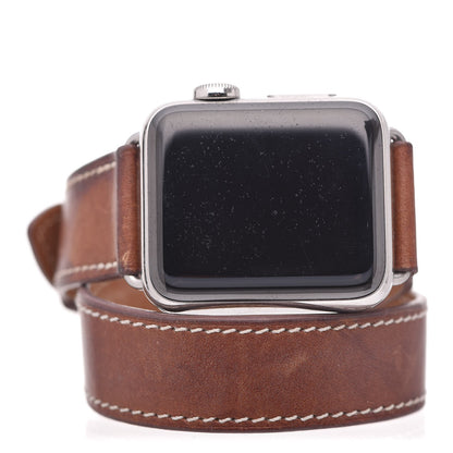 Hermes Barenia 38mm Apple Watch Double Tour Fauve 3 of 29