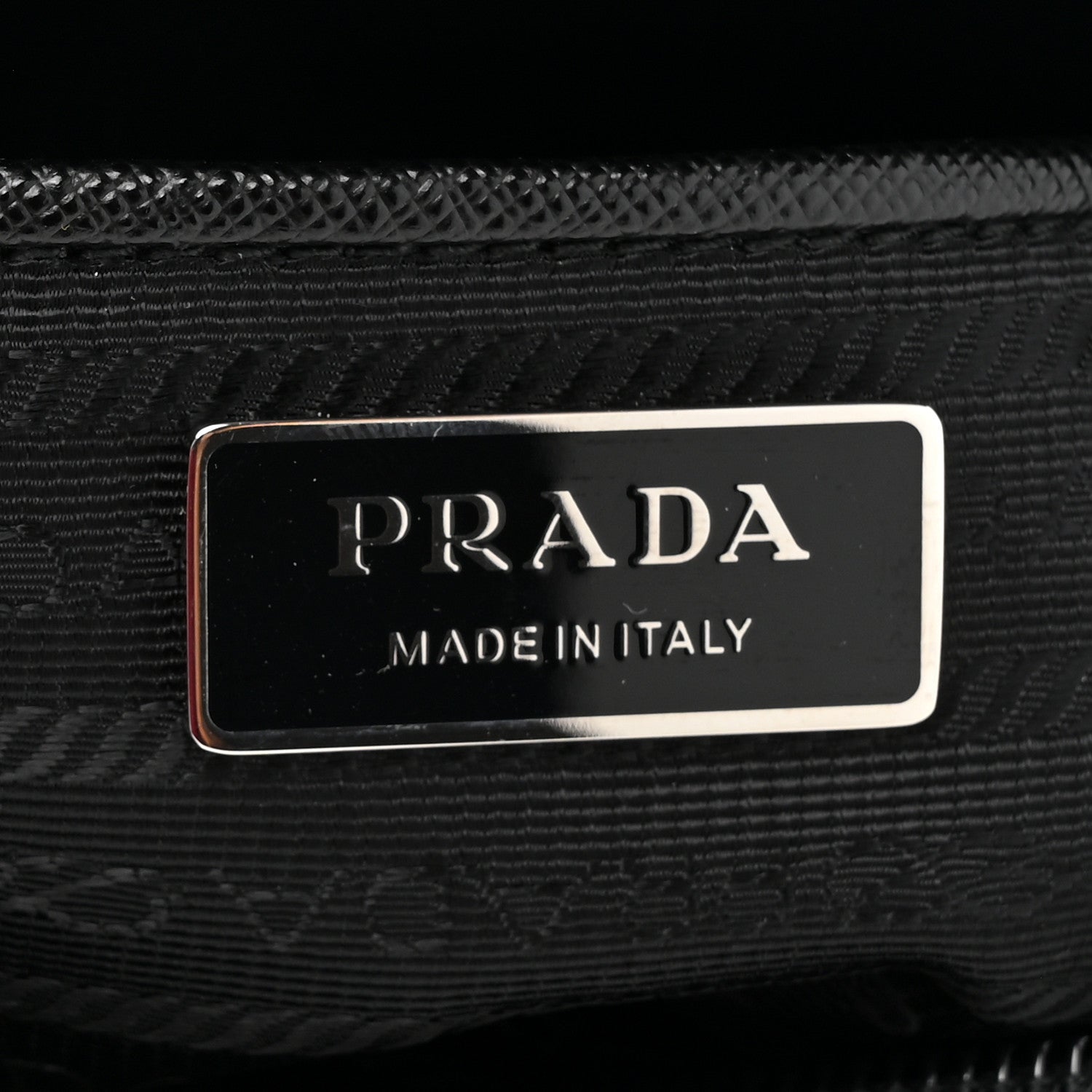 Prada Re-Nylon Vela Saffiano Pocket Single Buckle Messenger Shoulder Bag Black 6 of 9