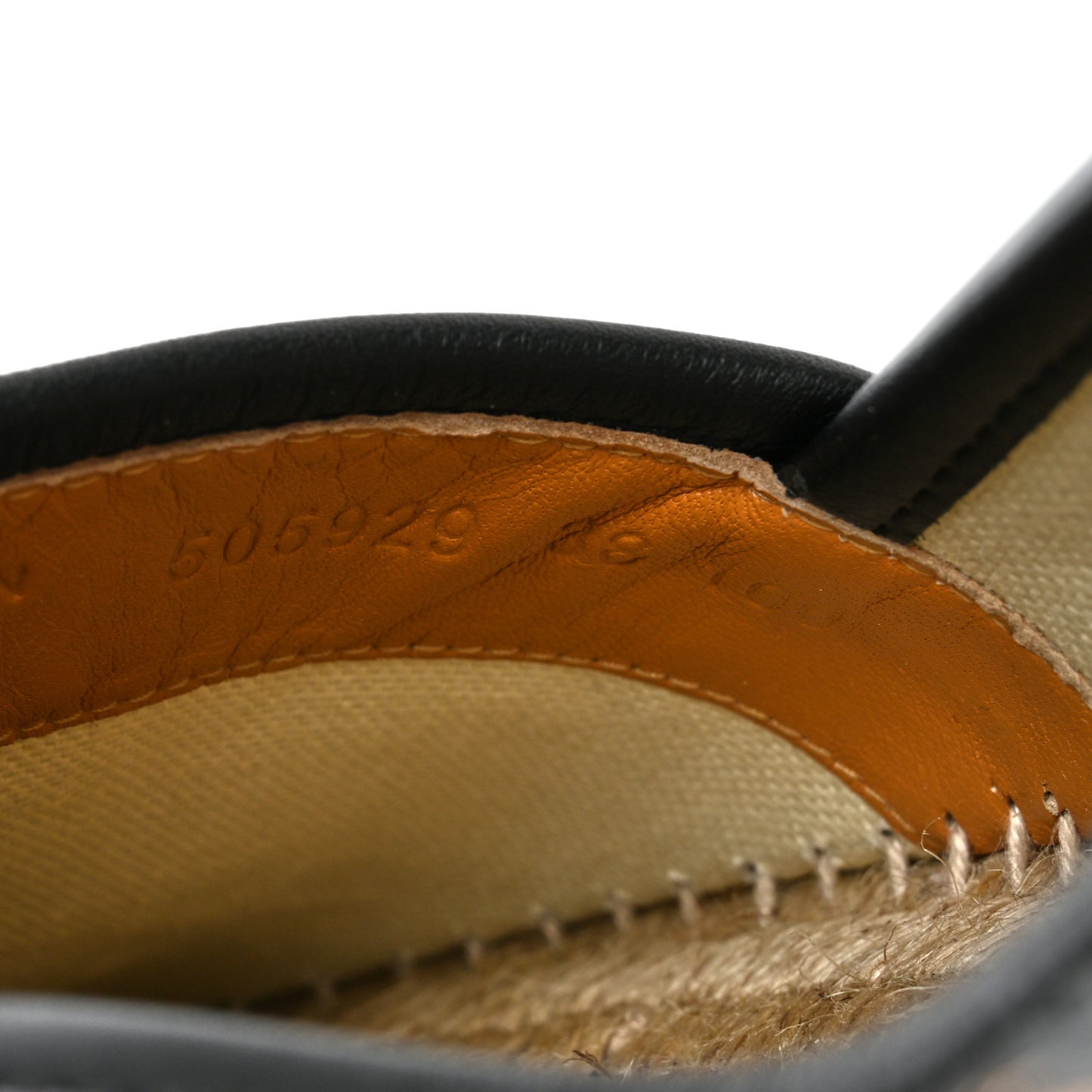 Calfskin Bee Star Embroidered Espadrilles 38 Black