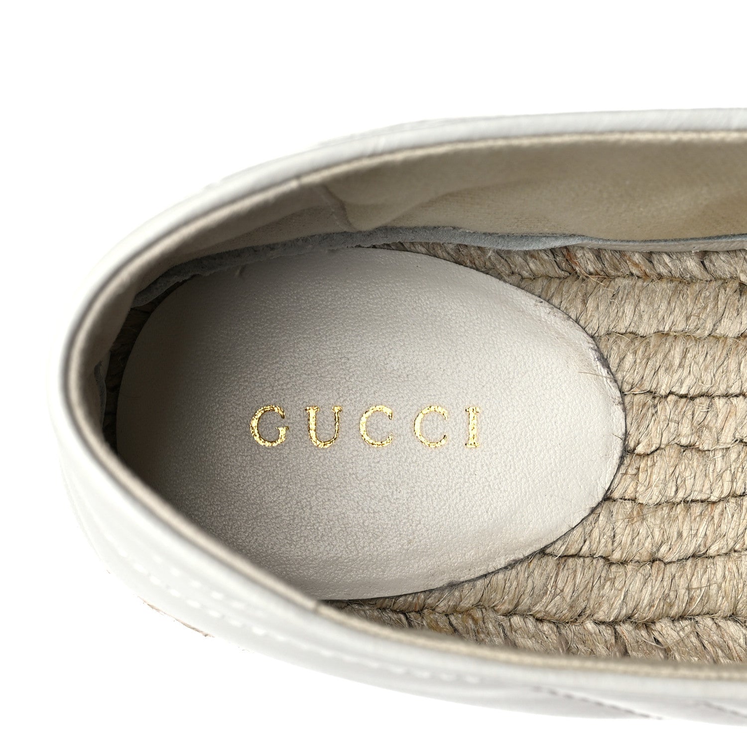 Gucci Nappa Matelasse GG Marmont Espadrilles 35 Great White 6 of 9