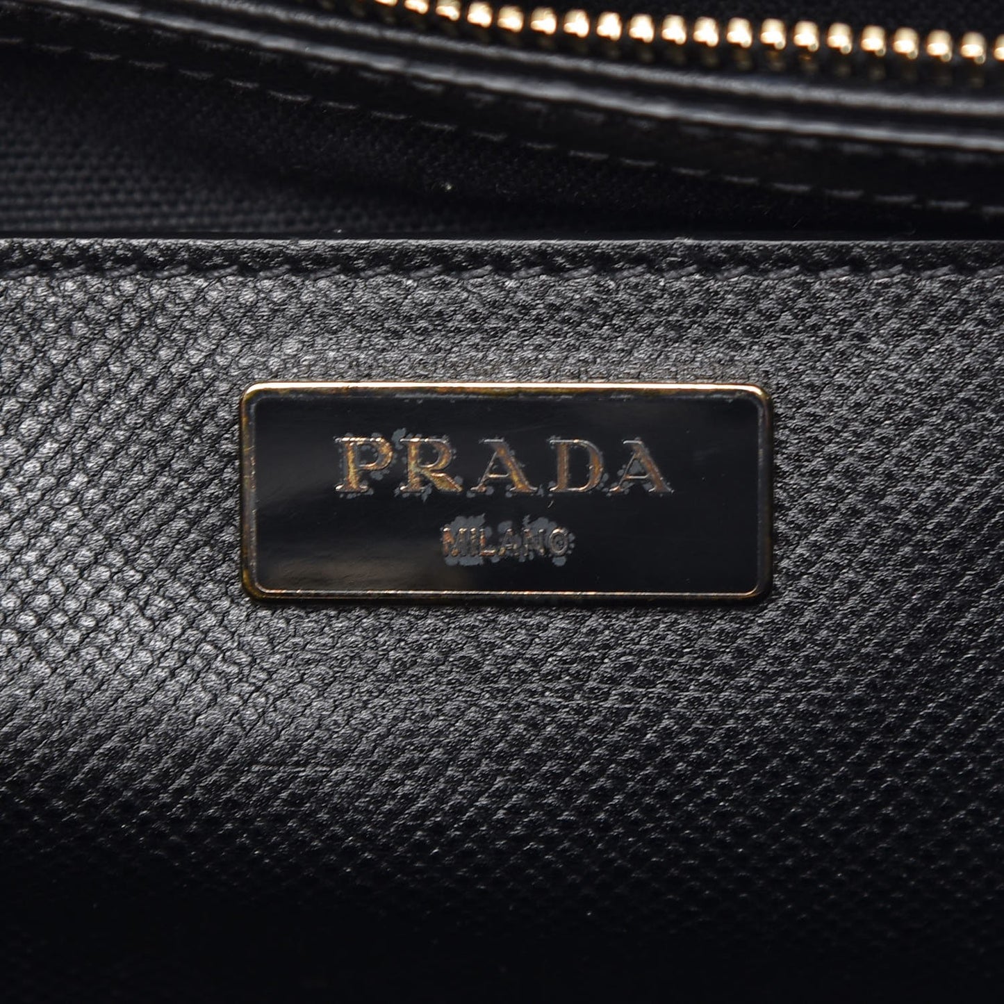 Saffiano City Calf Bi-Color Tote Bluette Black