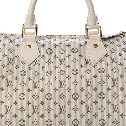 Louis Vuitton Mini Lin Croisette Speedy 30 Blue 11 of 14