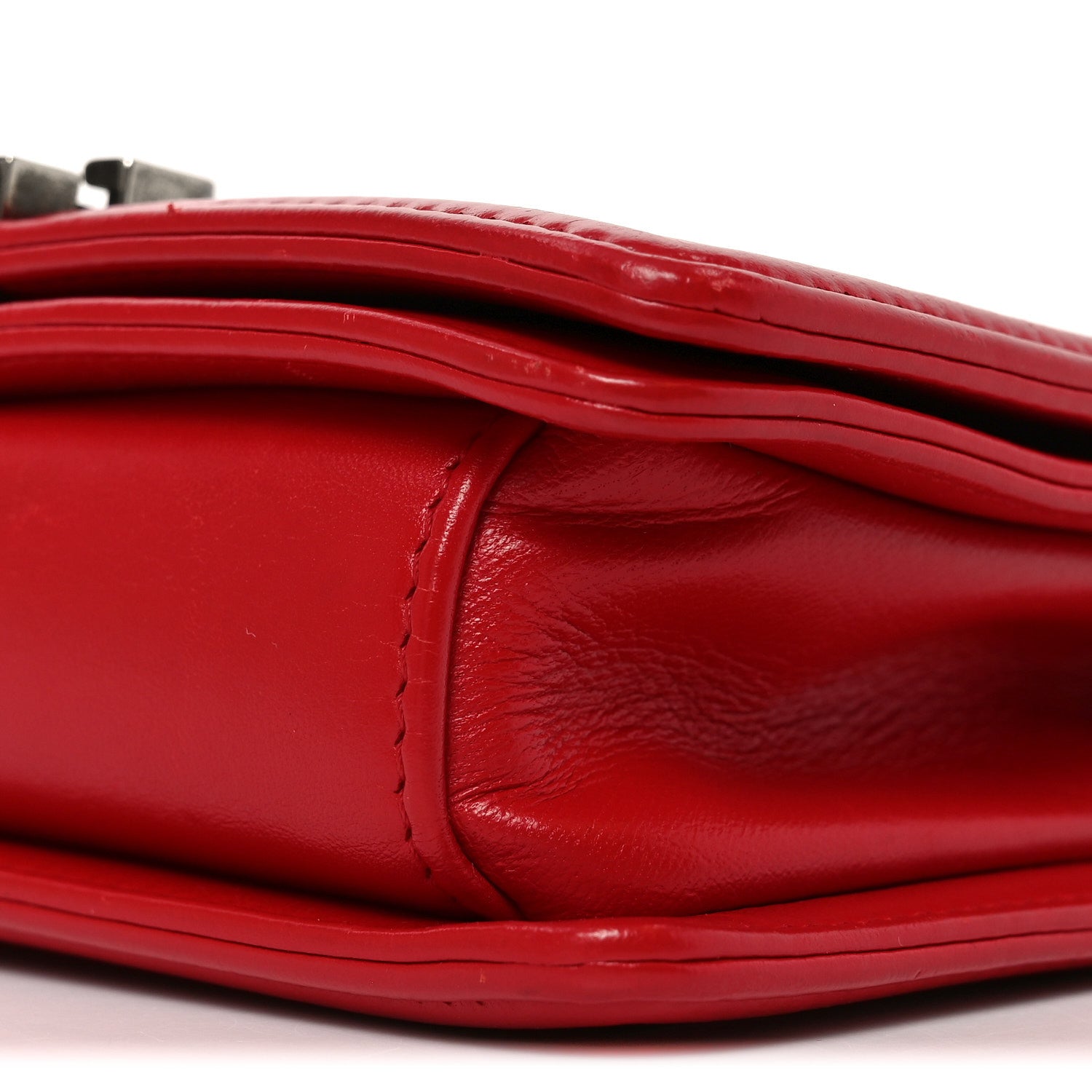 Chanel Galuchat Stingray Small Boy Flap Red 9 of 9