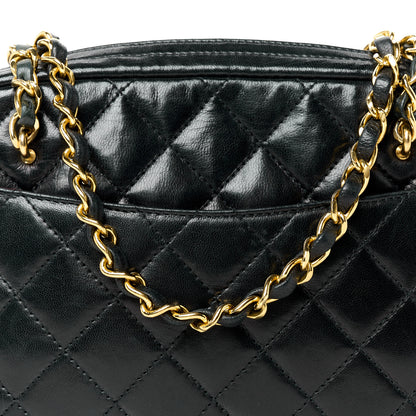 Chanel Lambskin Quilted Camera Case Black 9 of 11