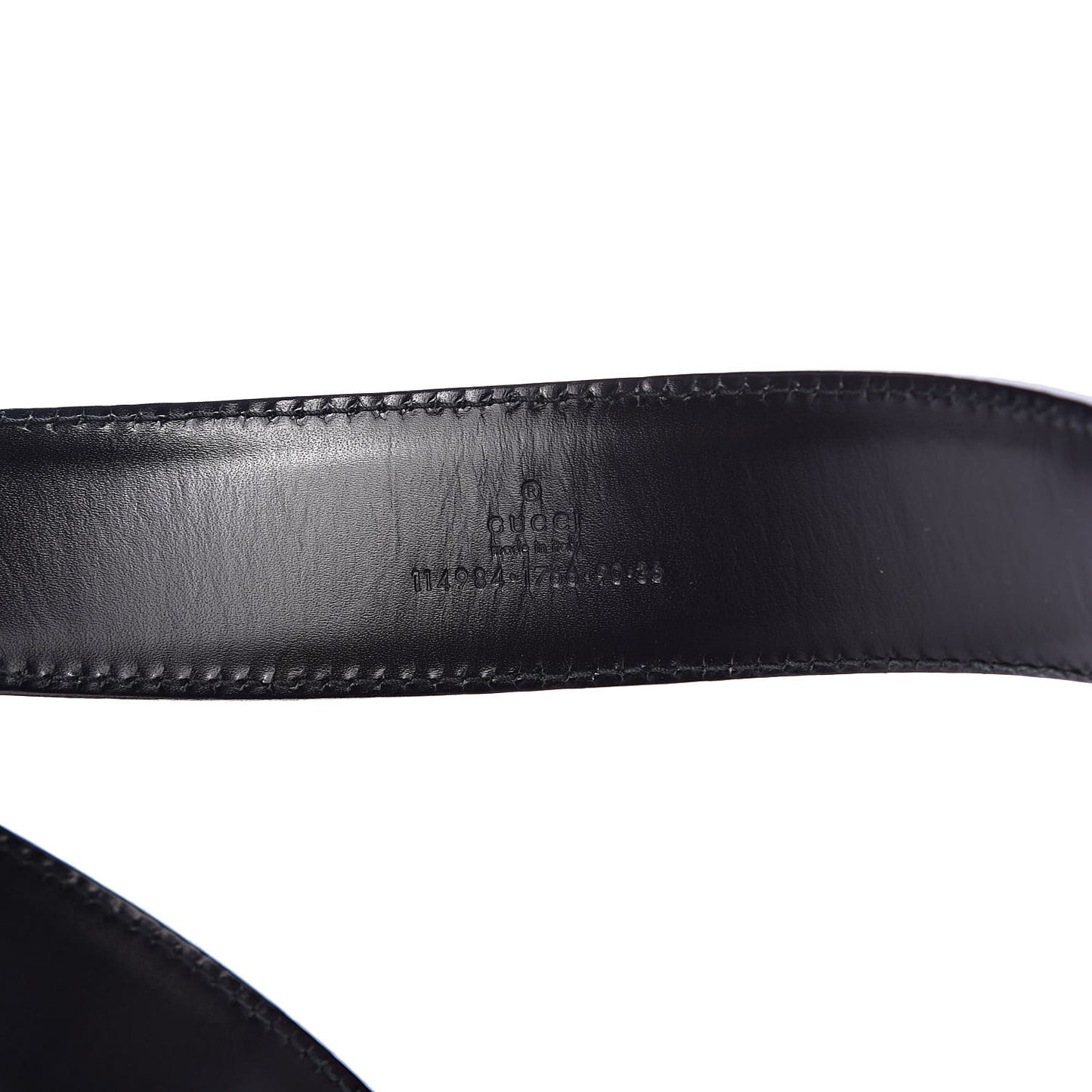 Guccissima Interlocking G Belt 90 36 Black