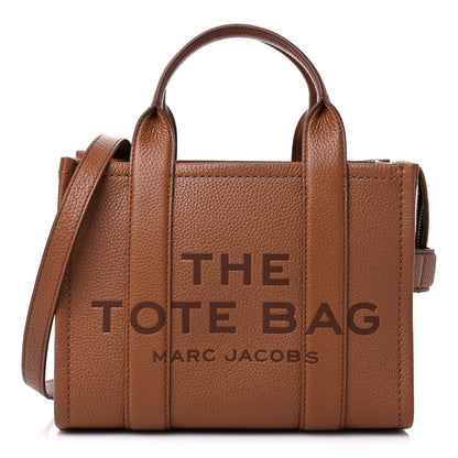 Marc Jacobs Grained Calfskin Small The Tote Bag Argan Oil 1 of 9