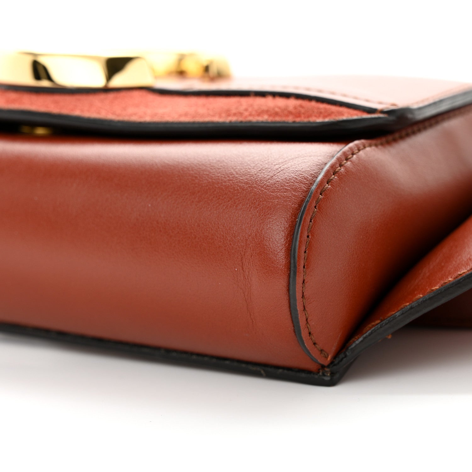 Chloe Calfskin Suede C Belt Bag Sepia Brown 10 of 12