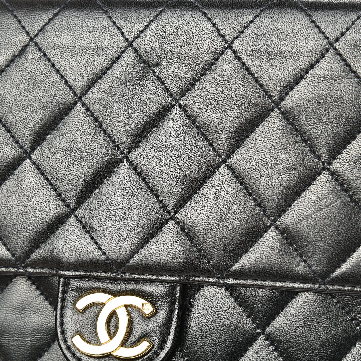 Lambskin Quilted Small Single Flap Bag Black
