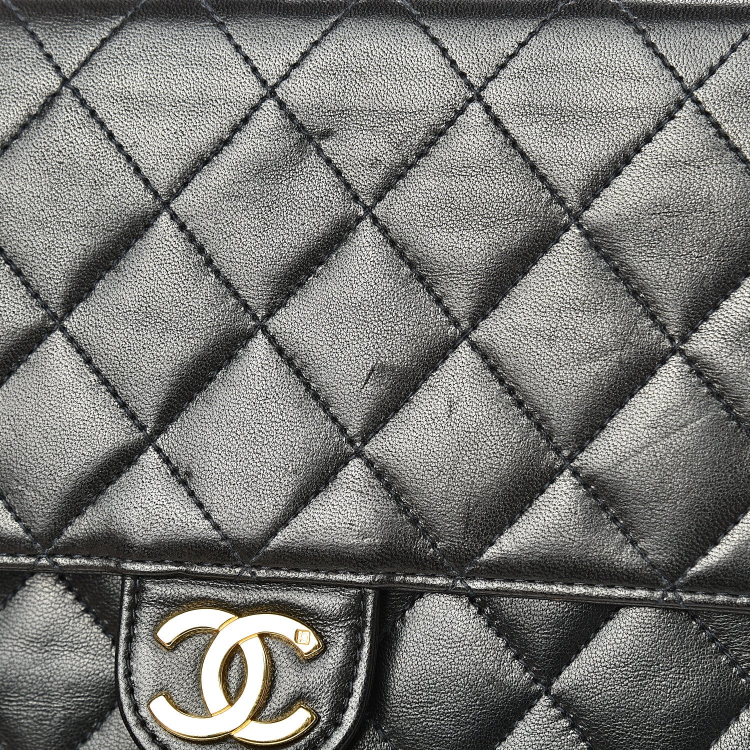 Chanel Lambskin Quilted Small Single Flap Bag Black 14 of 15