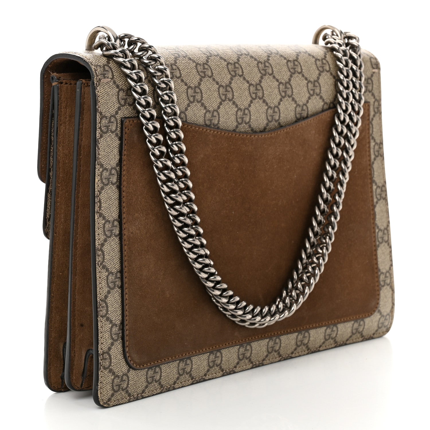 Gucci GG Supreme Monogram Medium Dionysus Shoulder Bag Taupe 3 of 10