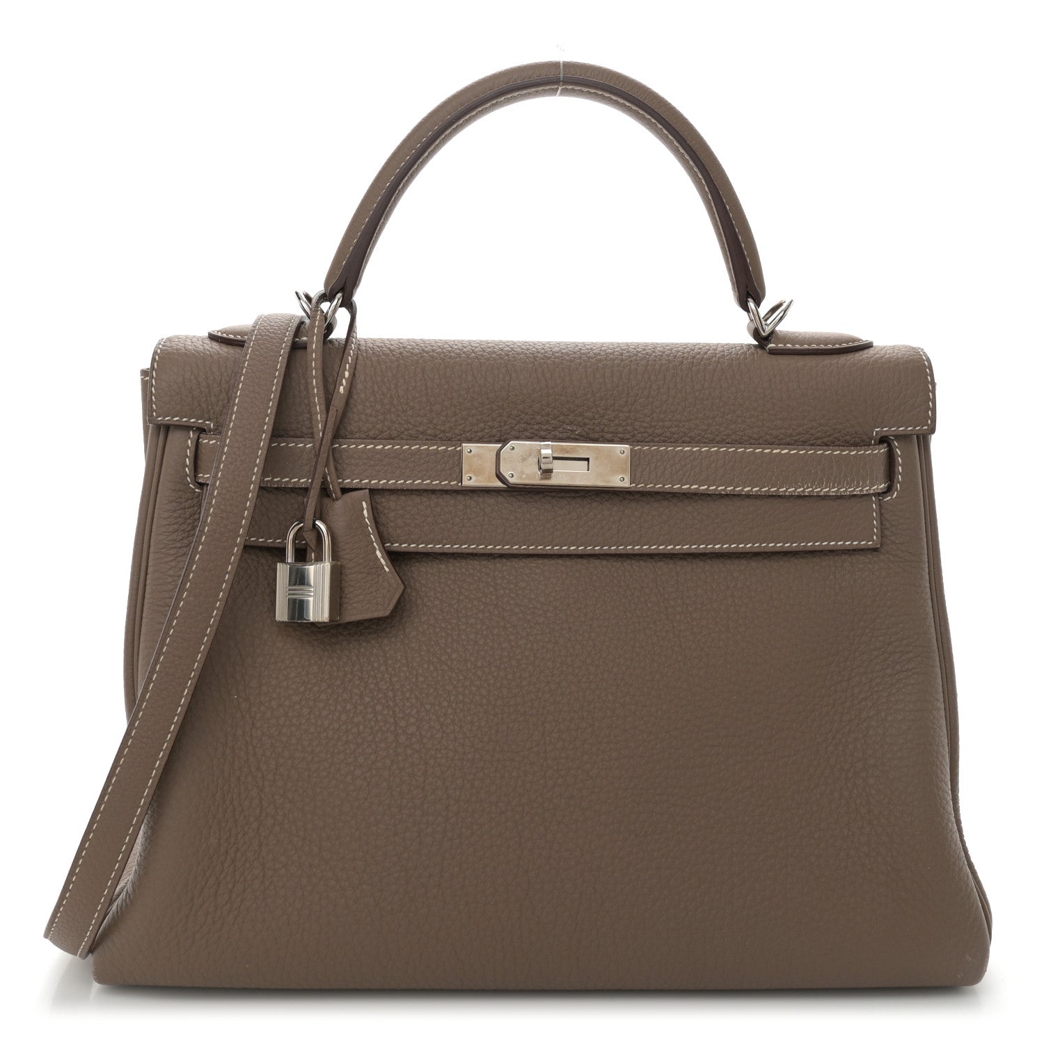 Hermes Togo Kelly Retourne 32 Etoupe 1 of 13