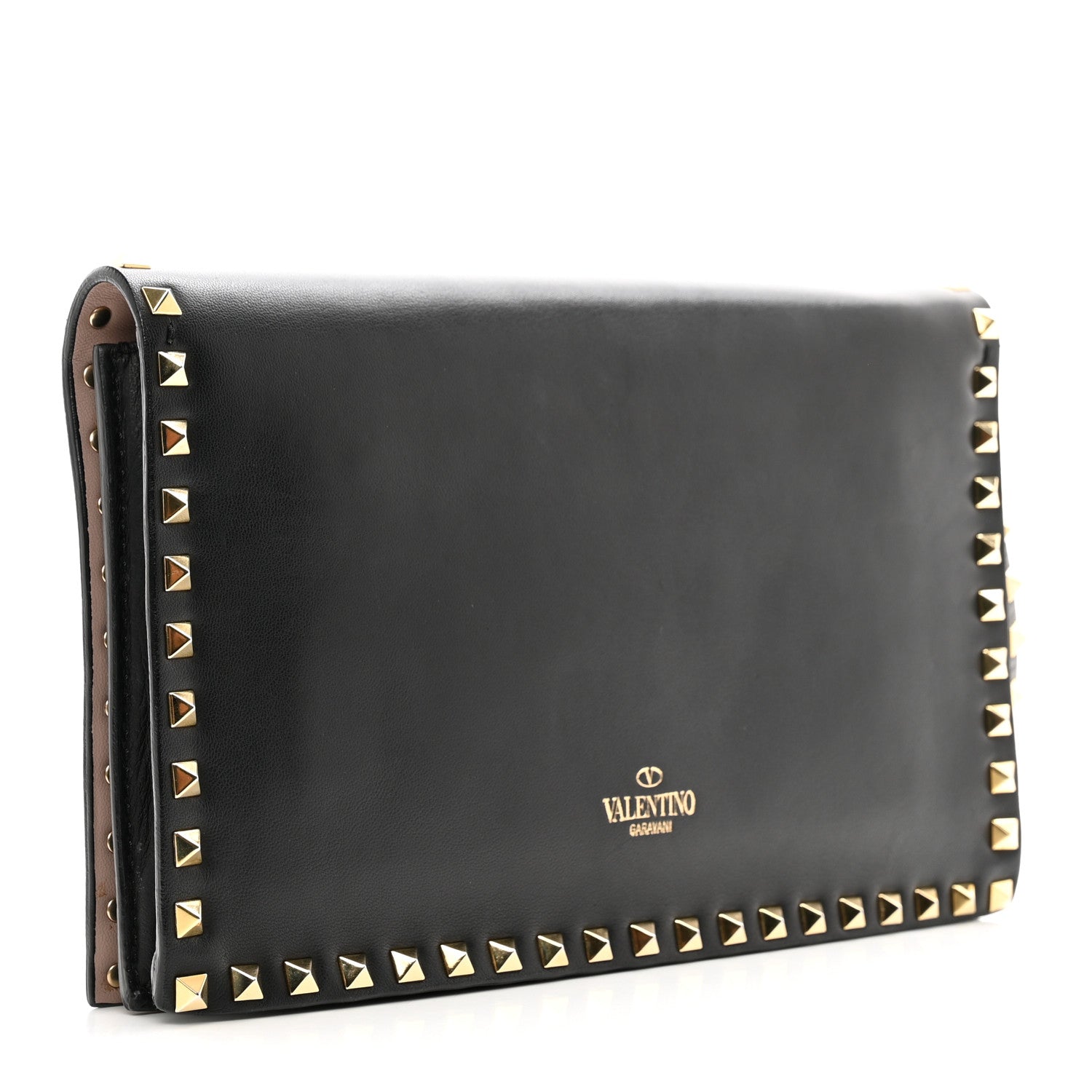 Valentino Garavani Nappa Rockstud Wristlet Clutch Black 3 of 8