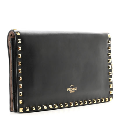 Valentino Garavani Nappa Rockstud Wristlet Clutch Black 3 of 8