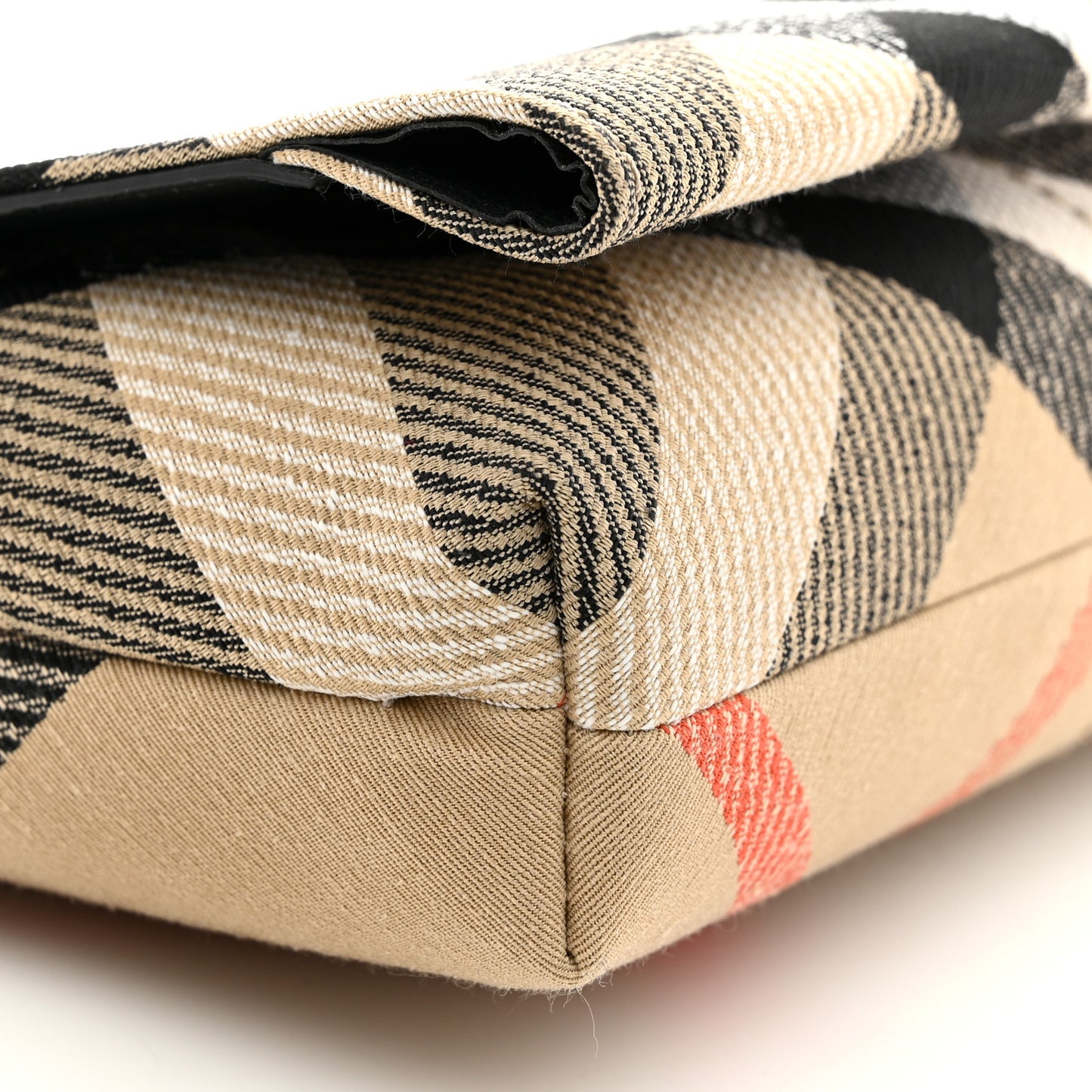 Jacquard Check Soft Snip Mini Chain Bag Sand