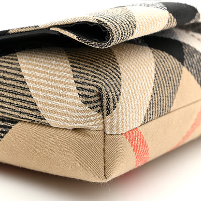 Burberry Jacquard Check Soft Snip Mini Chain Bag Sand 9 of 10