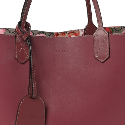 Gucci GG Supreme Monogram Blooms Medium Reversible Tote Beige Multicolor Dry Rose 12 of 19