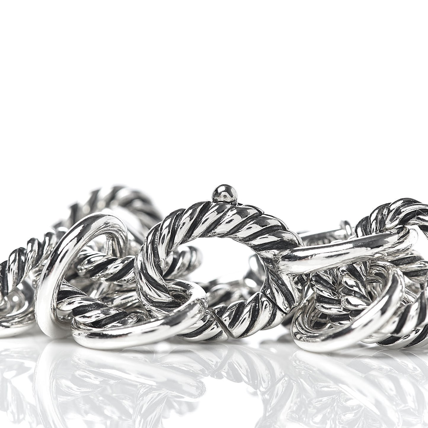 Sterling Silver 10mm Medium Oval Link Bracelet