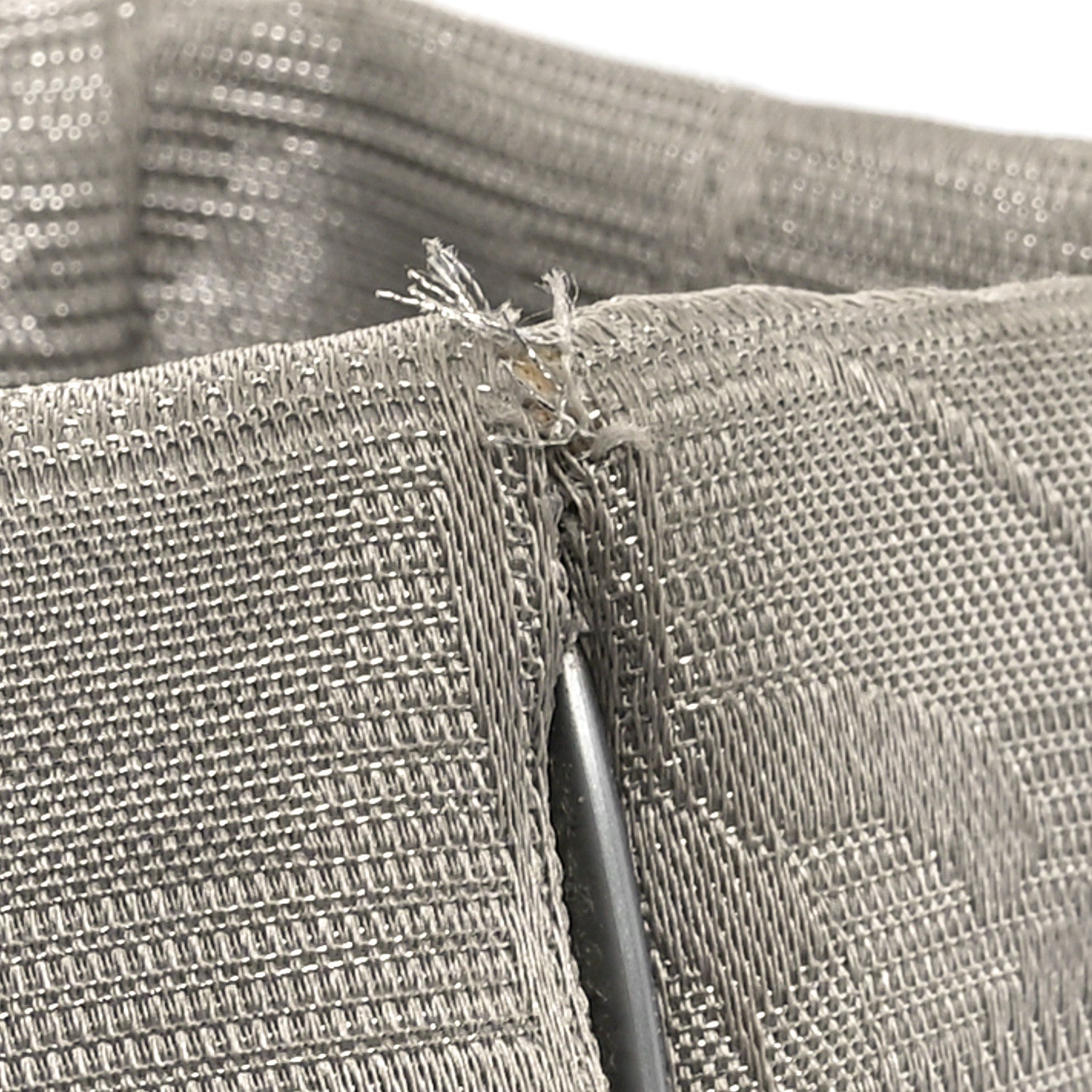 Chanel Metallic Nylon Travel Tote Silver 13 of 13