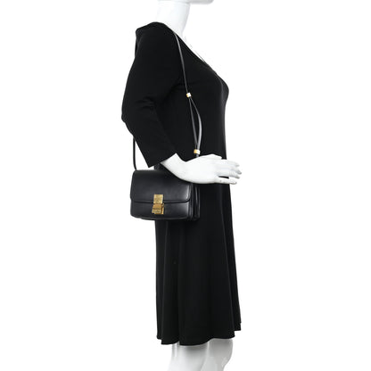 Celine Box Calfskin Small Classic Box Flap Bag Black 2 of 15